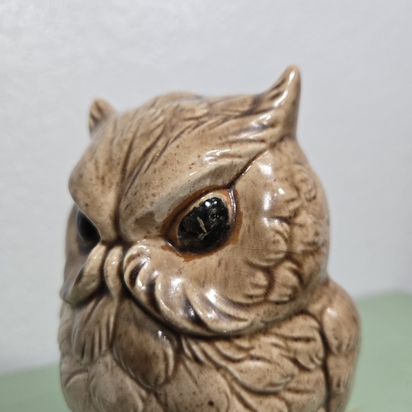 Be Wise Save Ceramic Owl Coin Bank 1977 Vintage MCM - Picture 5 of 6